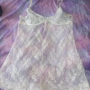 Victoria's Secret I Do Bridal Collection Babydoll Teddy 36C
